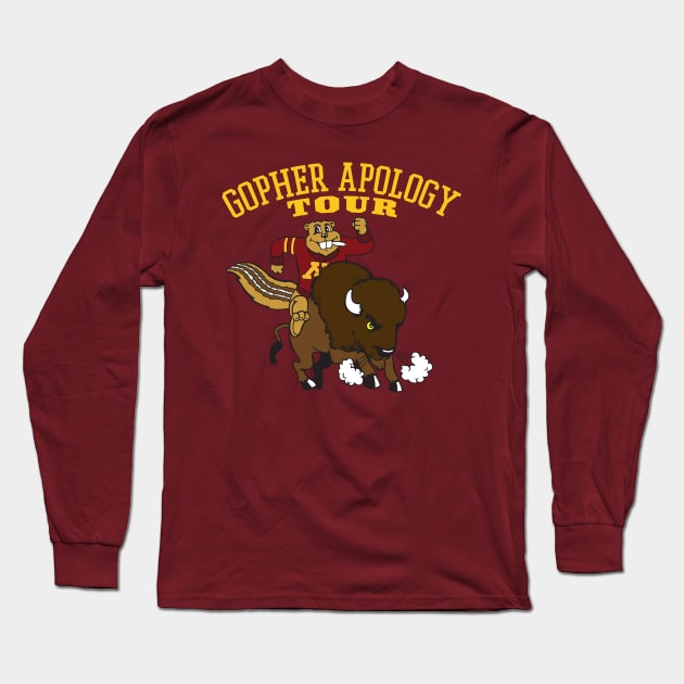 Gopher Apology Tour Long Sleeve T-Shirt by MindsparkCreative